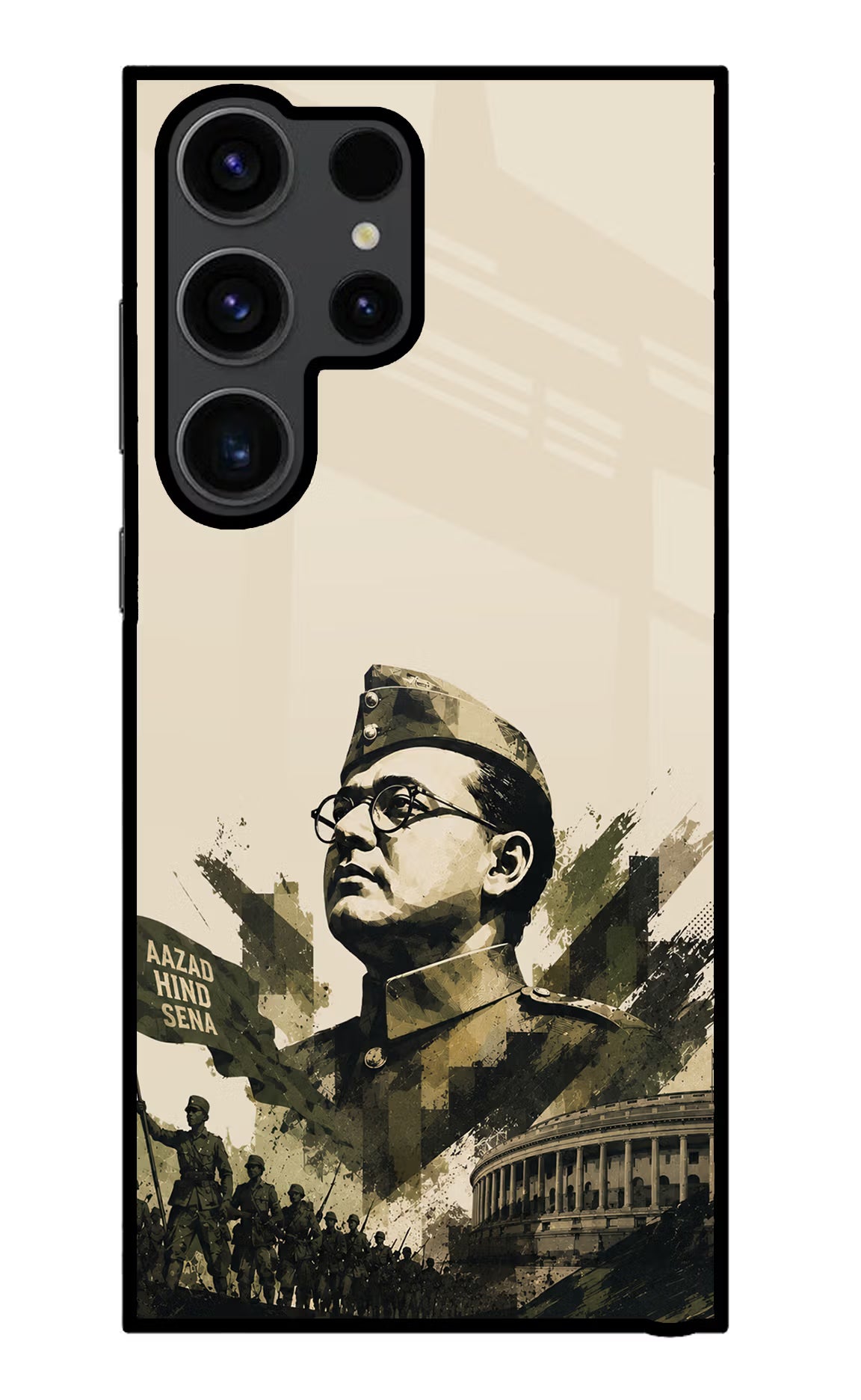 Netaji Rising Samsung S23 Ultra Glass Case