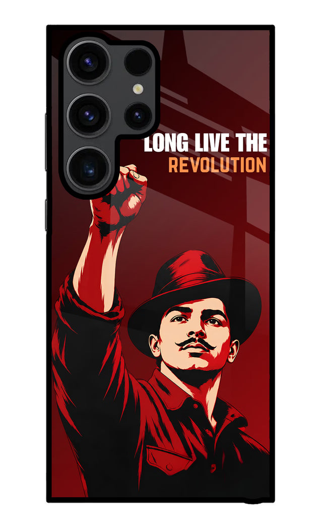 Bhagat Singh Revolution Samsung S23 Ultra Glass Case