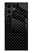 White Dots Samsung S23 Ultra Glass Case