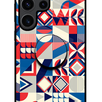 Colorful Pattern Samsung S23 Ultra Glass Case