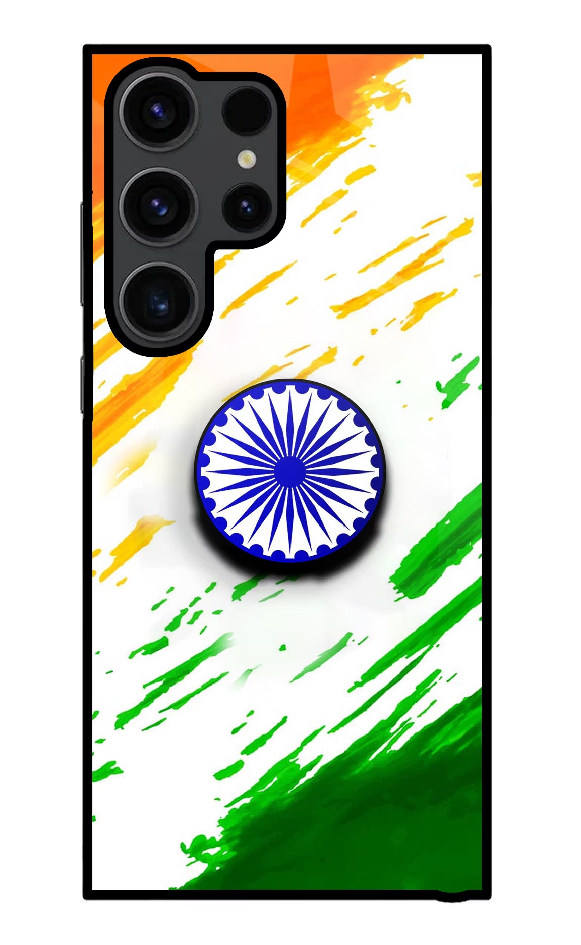 Indian Flag Ashoka Chakra Samsung S23 Ultra Pop Case by Casekaro