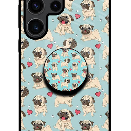 Pug Dog Samsung S23 Ultra Glass Case