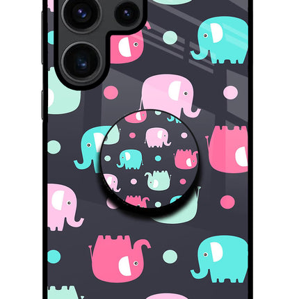 Baby Elephants Samsung S23 Ultra Glass Case
