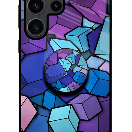 Cubic Abstract Samsung S23 Ultra Glass Case