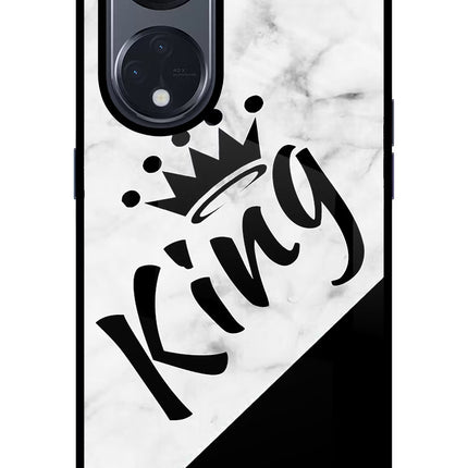 King Oppo Reno8 T 5G Glass Case Back Cover by Casekaro