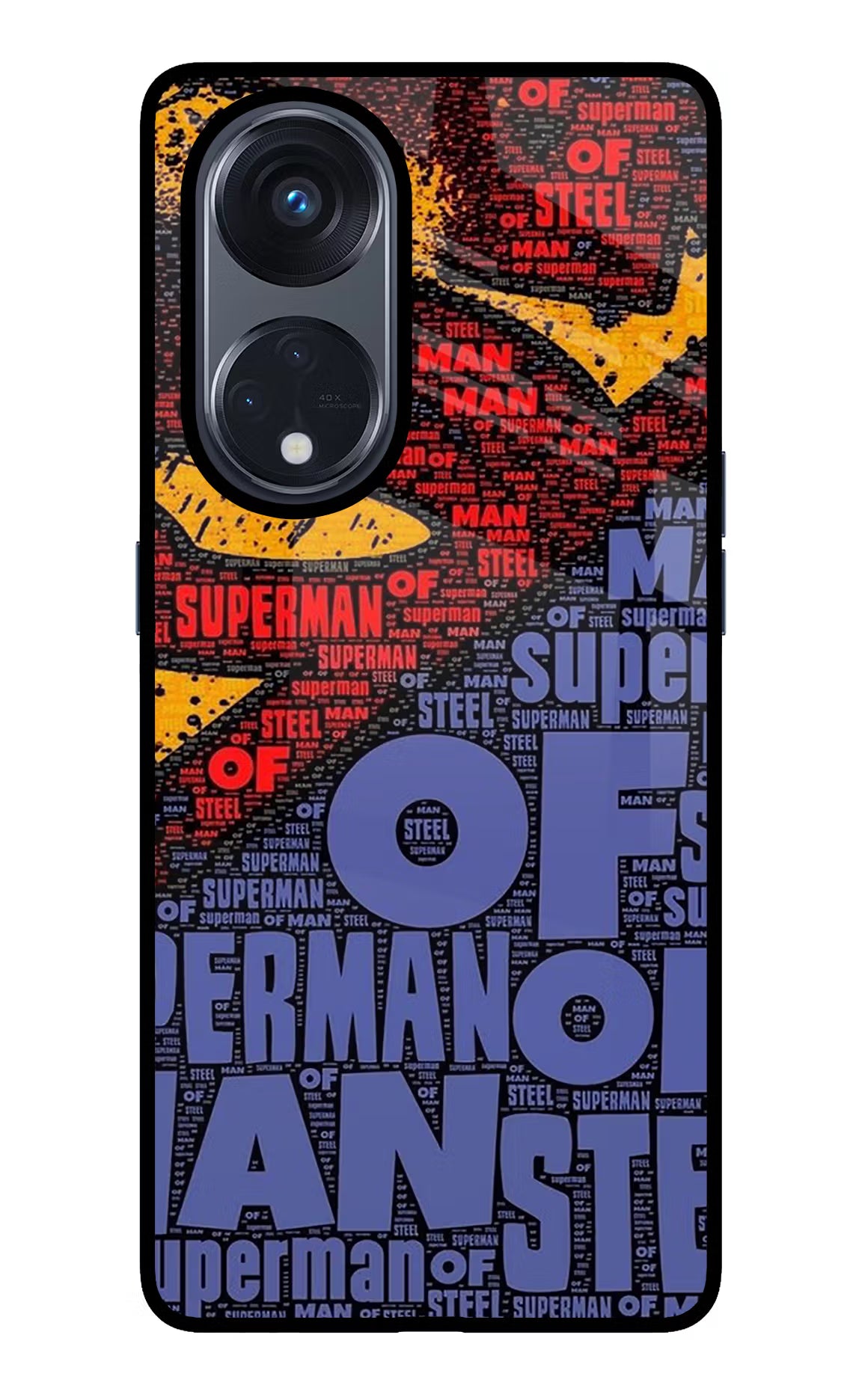 Superman Oppo Reno8 T 5G Glass Case Back Cover by Casekaro