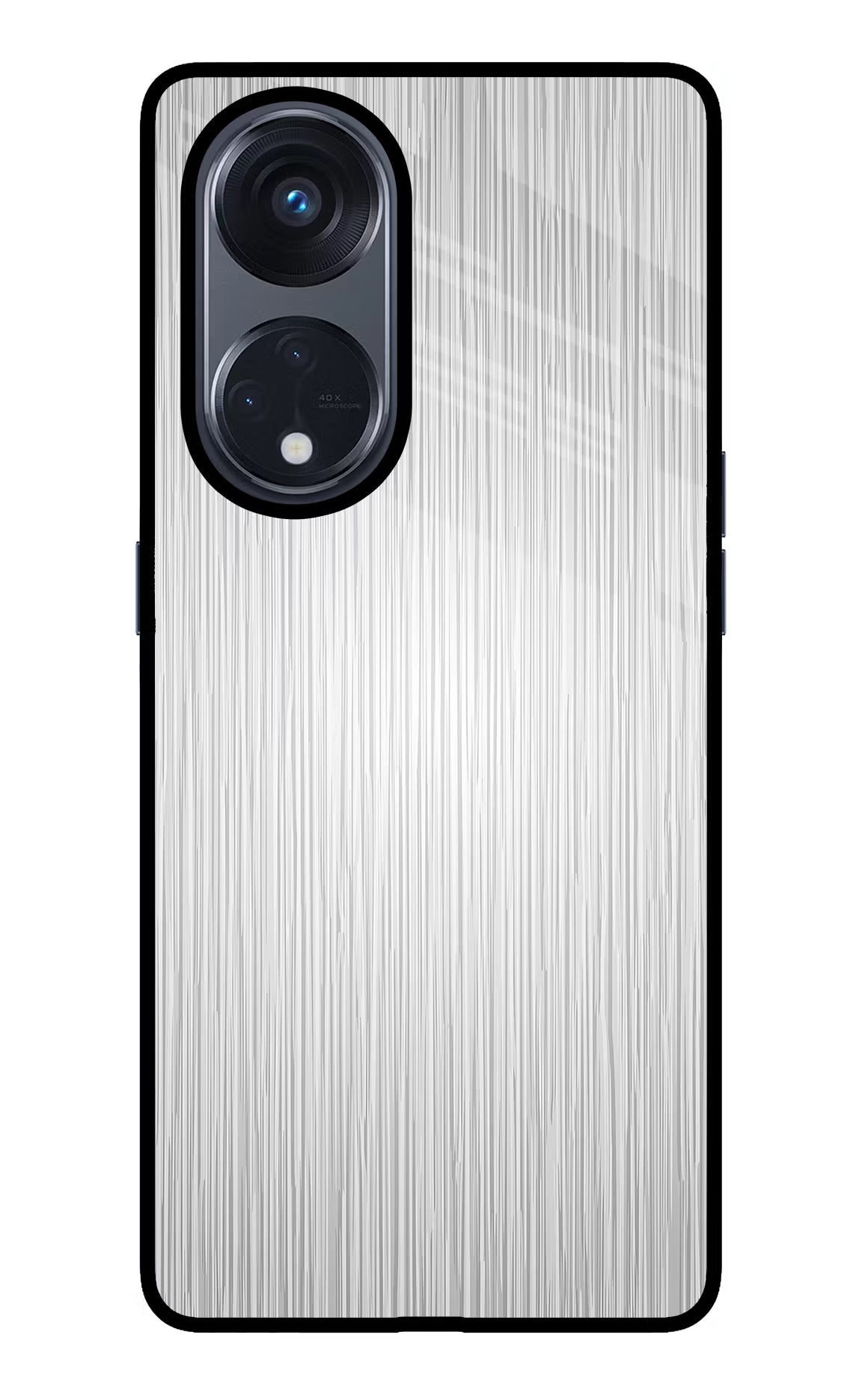 Wooden Grey Texture Oppo Reno8 T 5G Glass Case Back Cover by Casekaro