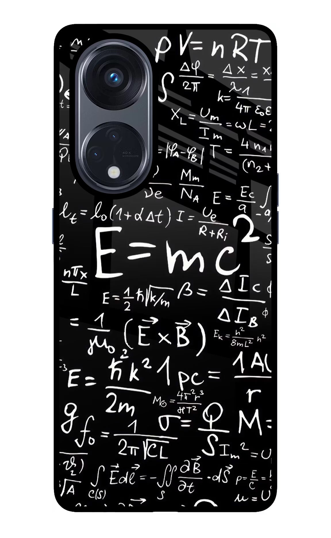 Physics Formula Oppo Reno8 T 5G Glass Case Back Cover by Casekaro