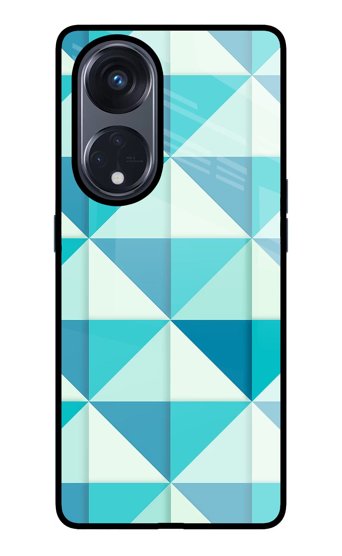 Abstract Oppo Reno8 T 5G Glass Case Back Cover by Casekaro