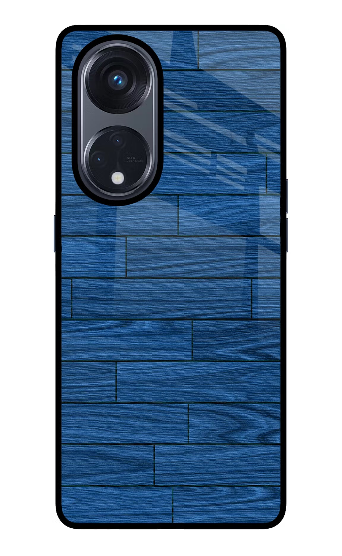 Wooden Texture Oppo Reno8 T 5G Glass Case Back Cover by Casekaro