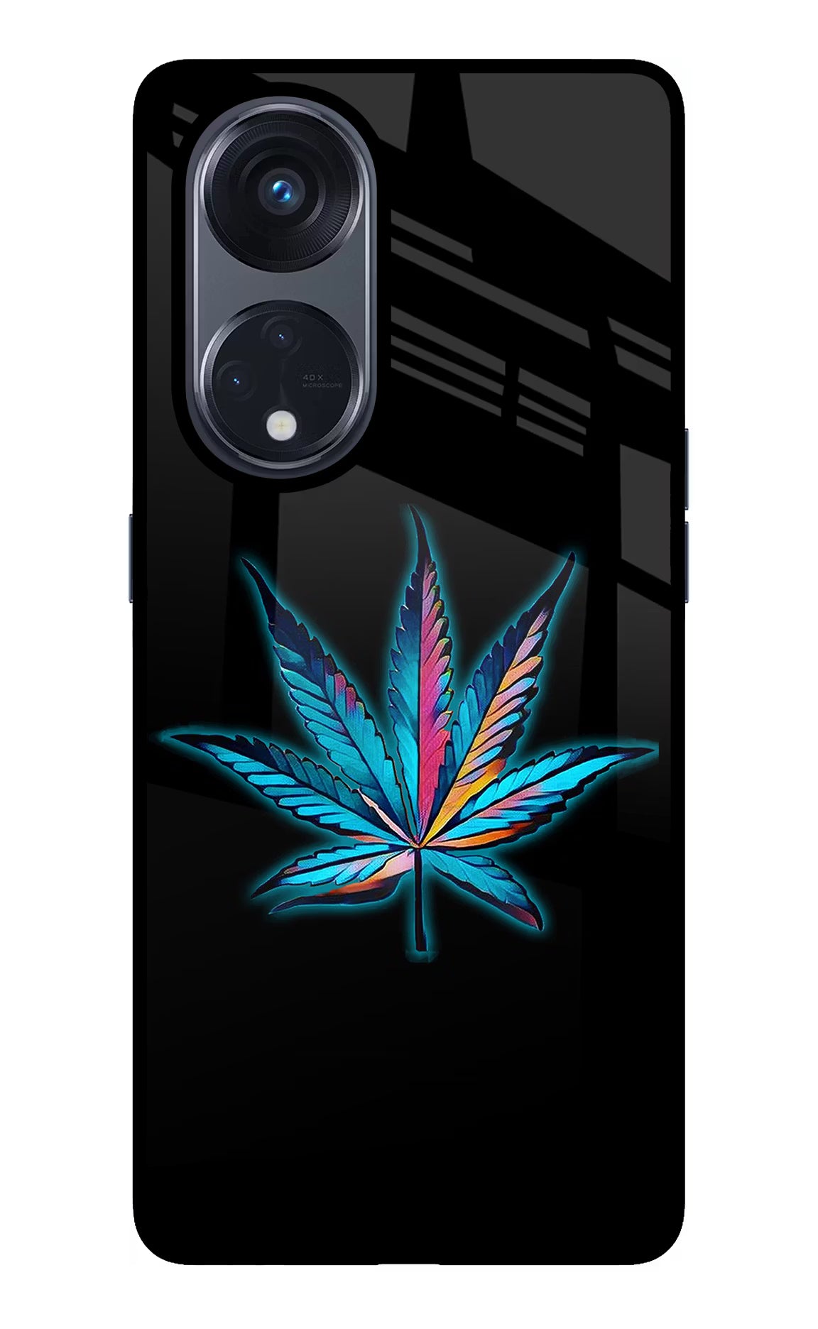 Weed Oppo Reno8 T 5G Glass Case