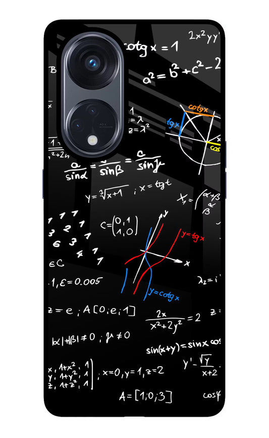 Mathematics Formula Oppo Reno8 T 5G Glass Case
