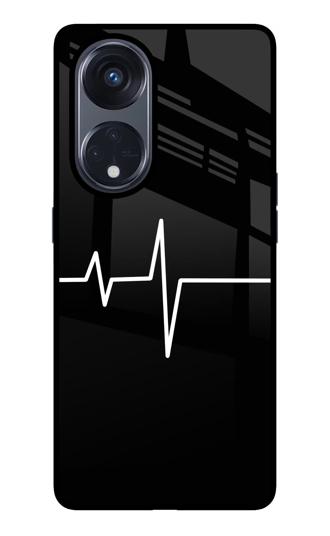 Heart Beats Oppo Reno8 T 5G Glass Case Back Cover by Casekaro