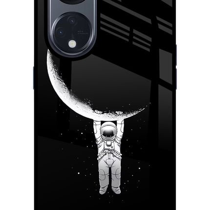 Moon Space Oppo Reno8 T 5G Glass Case Back Cover by Casekaro