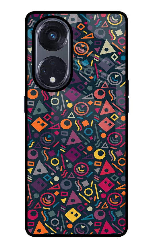 Geometric Abstract Oppo Reno8 T 5G Glass Case