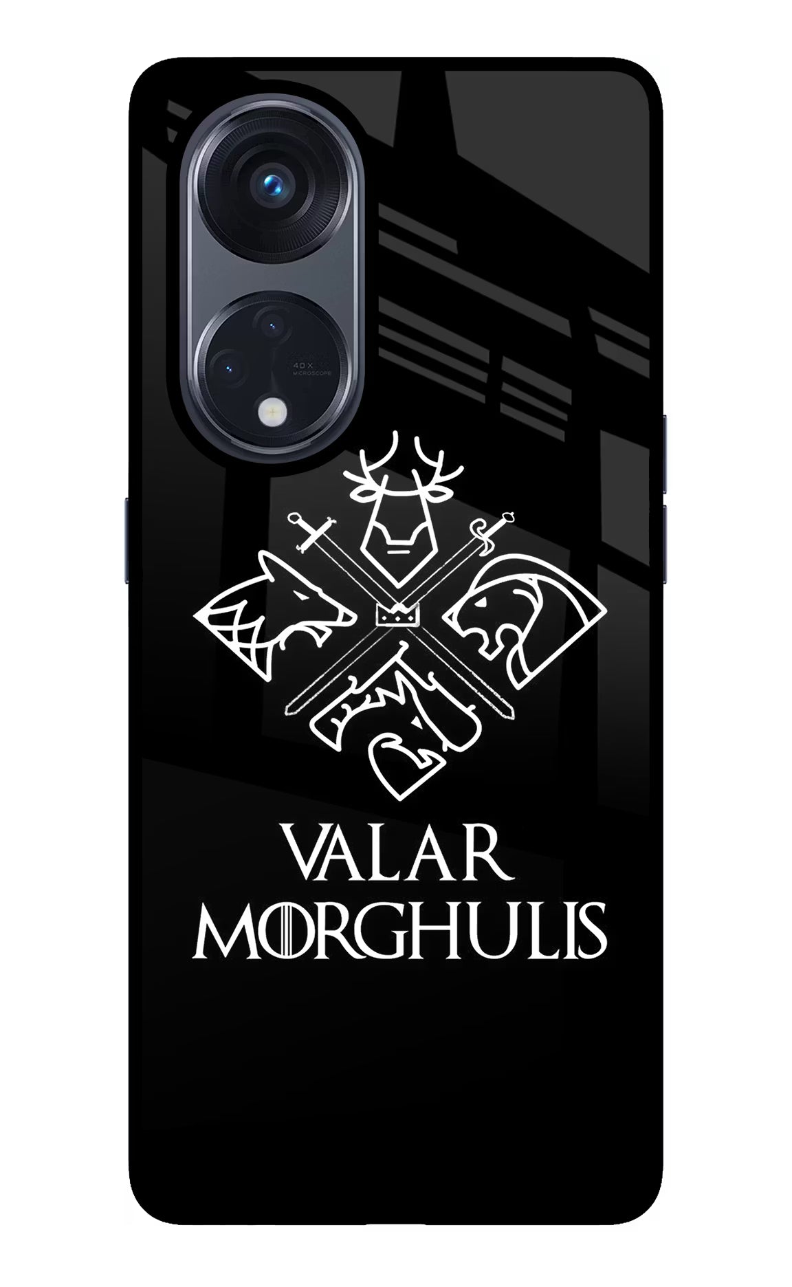 Valar Morghulis | Game Of Thrones Oppo Reno8 T 5G Glass Case Back Cover by Casekaro