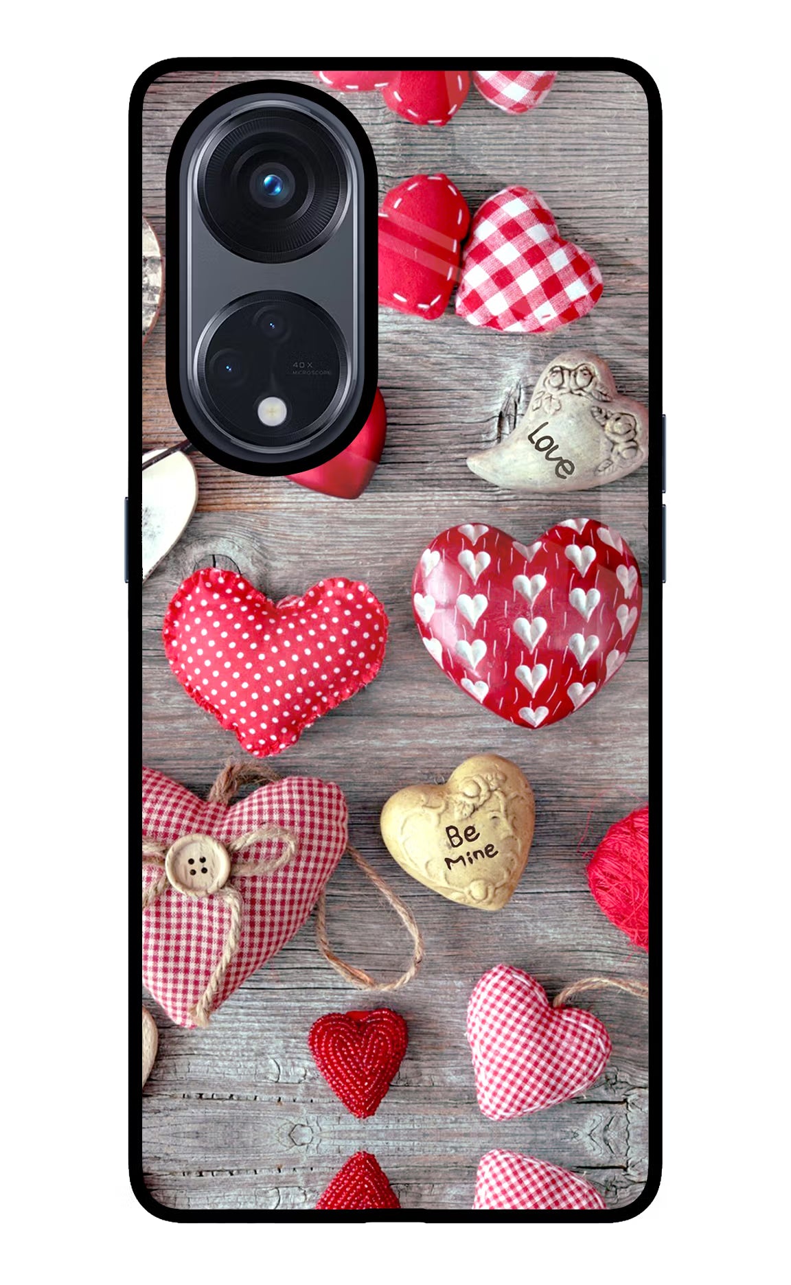 Love Wallpaper Oppo Reno8 T 5G Glass Case Back Cover by Casekaro