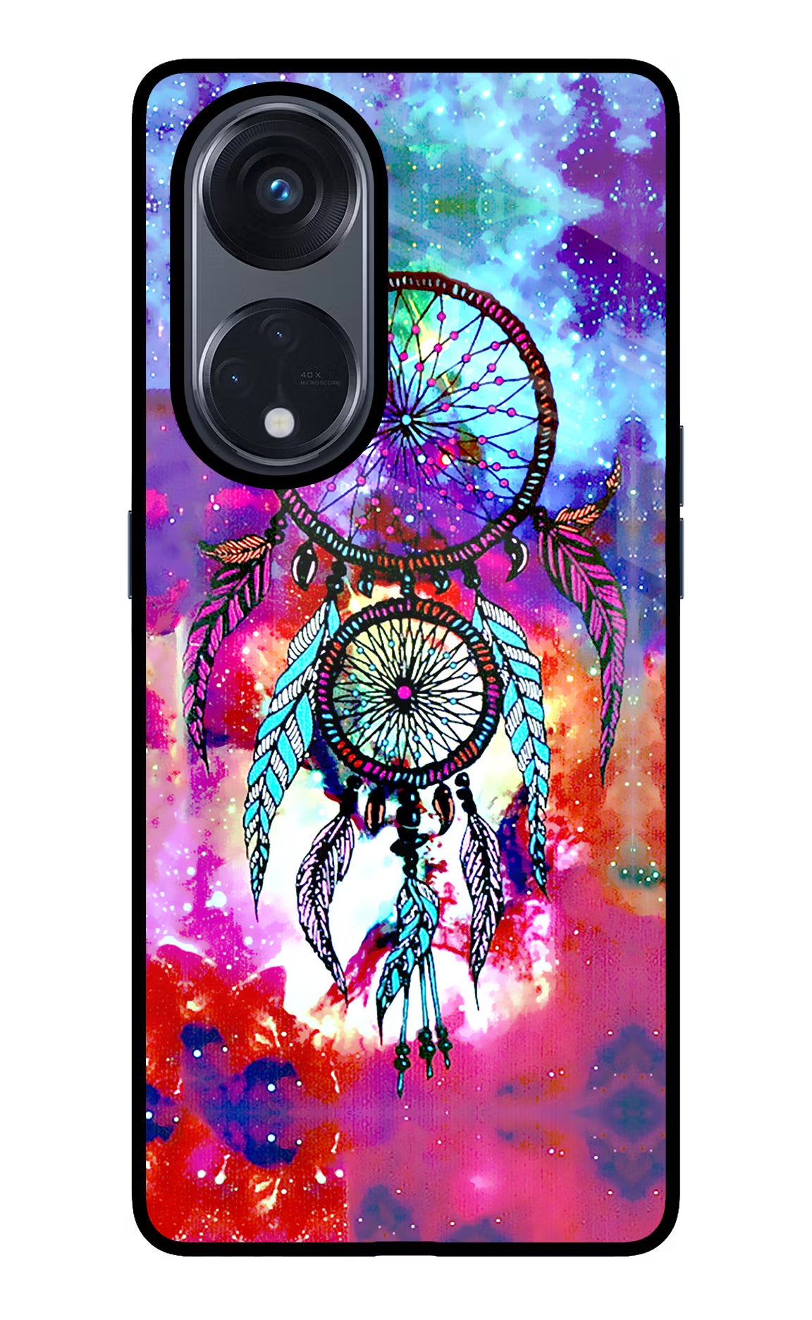 Dream Catcher Abstract Oppo Reno8 T 5G Glass Case Back Cover by Casekaro