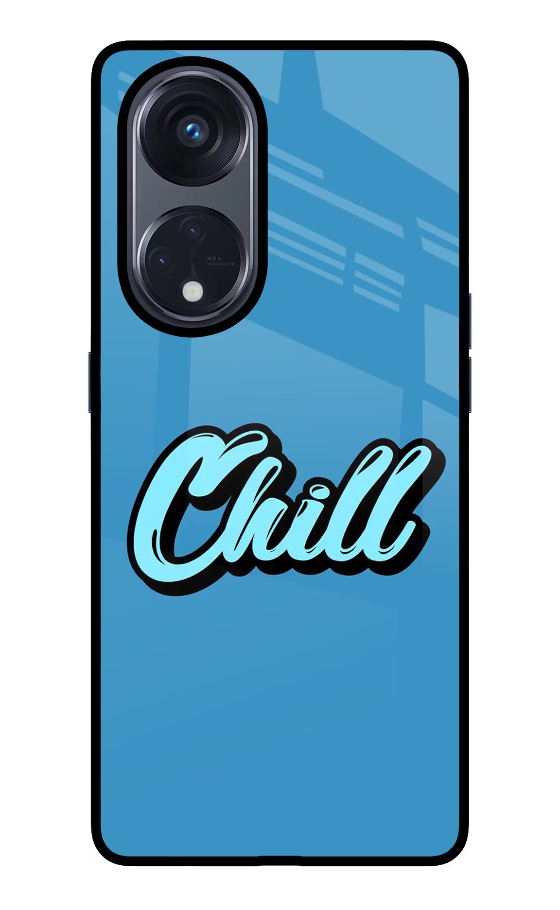 Chill Oppo Reno8 T 5G Glass Case Back Cover by Casekaro