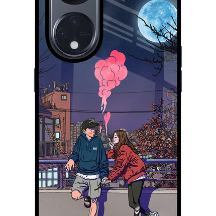 Chilling Couple Oppo Reno8 T 5G Glass Case
