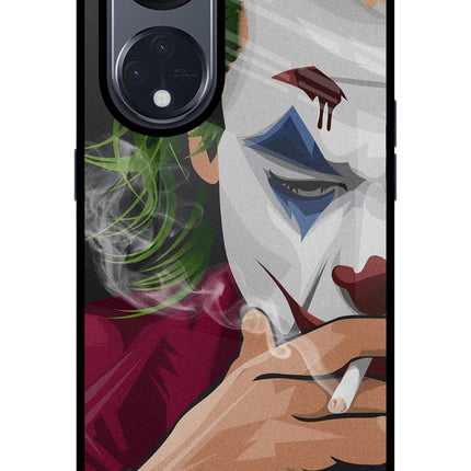 Joker Smoking Oppo Reno8 T 5G Glass Case Back Cover by Casekaro