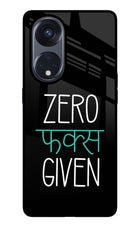Zero Fucks Given Oppo Reno8 T 5G Glass Case