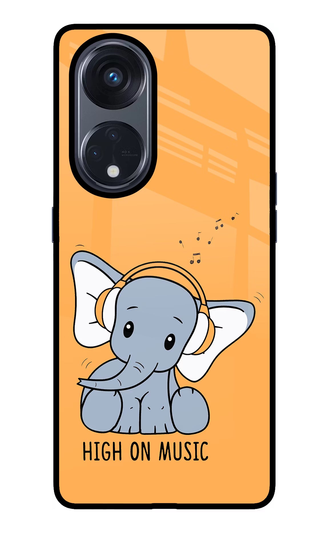 High On Music Oppo Reno8 T 5G Glass Case