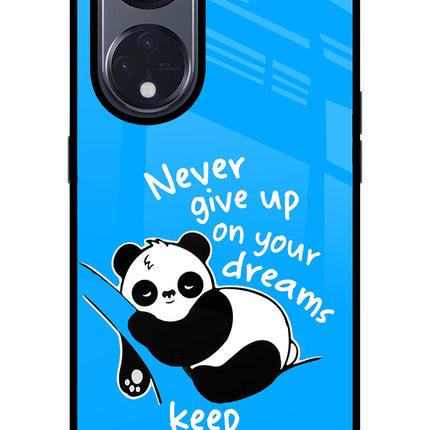 Keep Sleeping Oppo Reno8 T 5G Glass Case Back Cover by Casekaro