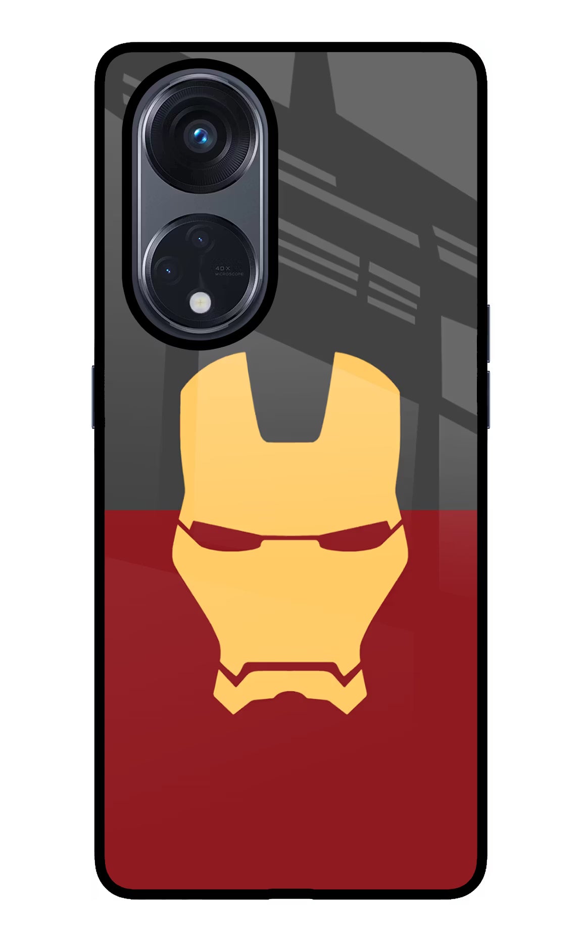 Ironman Oppo Reno8 T 5G Glass Case Back Cover by Casekaro