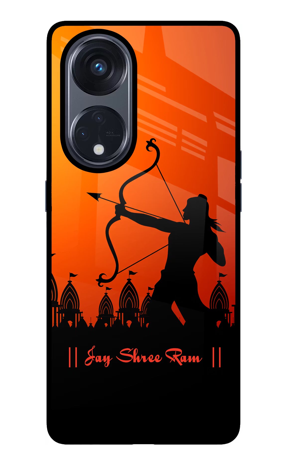 Lord Ram - 4 Oppo Reno8 T 5G Glass Case Back Cover by Casekaro