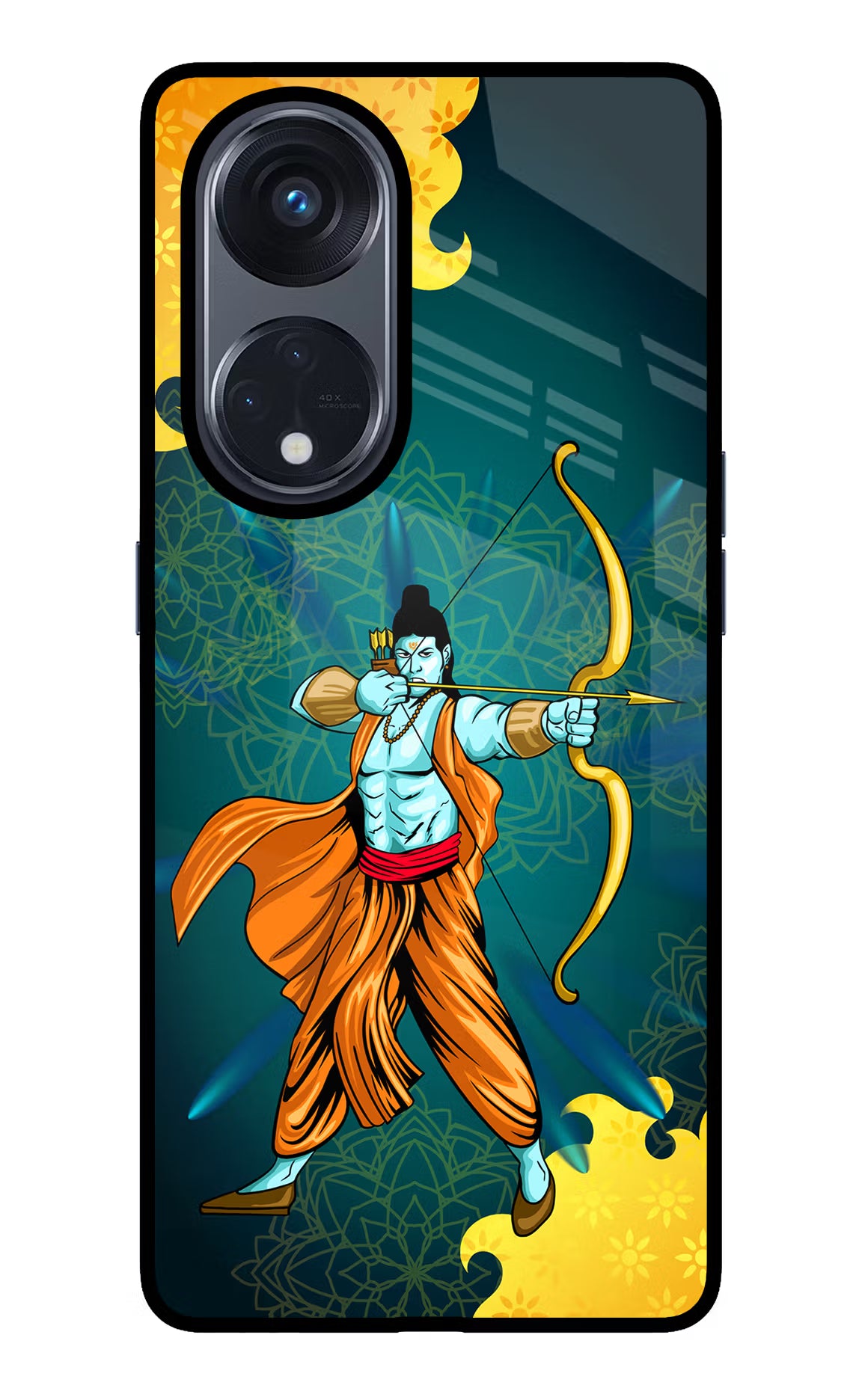 Lord Ram - 6 Oppo Reno8 T 5G Glass Case Back Cover by Casekaro