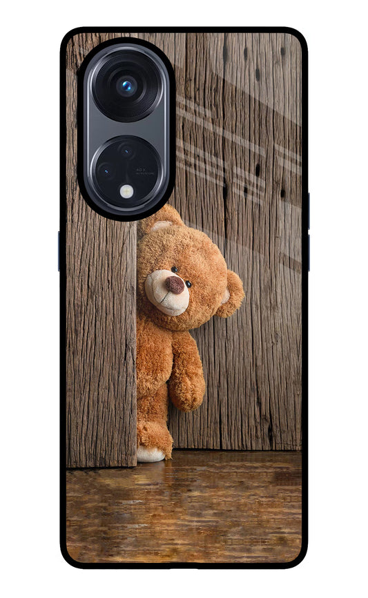 Teddy Wooden Oppo Reno8 T 5G Glass Case