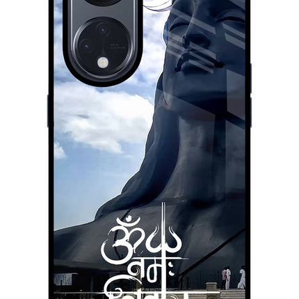 Om Namah Shivay Oppo Reno8 T 5G Glass Case Back Cover by Casekaro