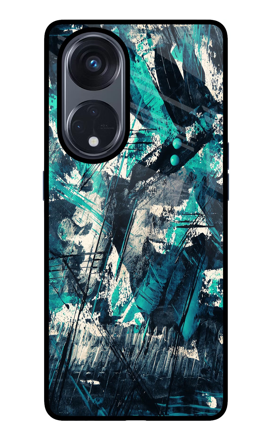 Artwork Oppo Reno8 T 5G Glass Case Back Cover by Casekaro