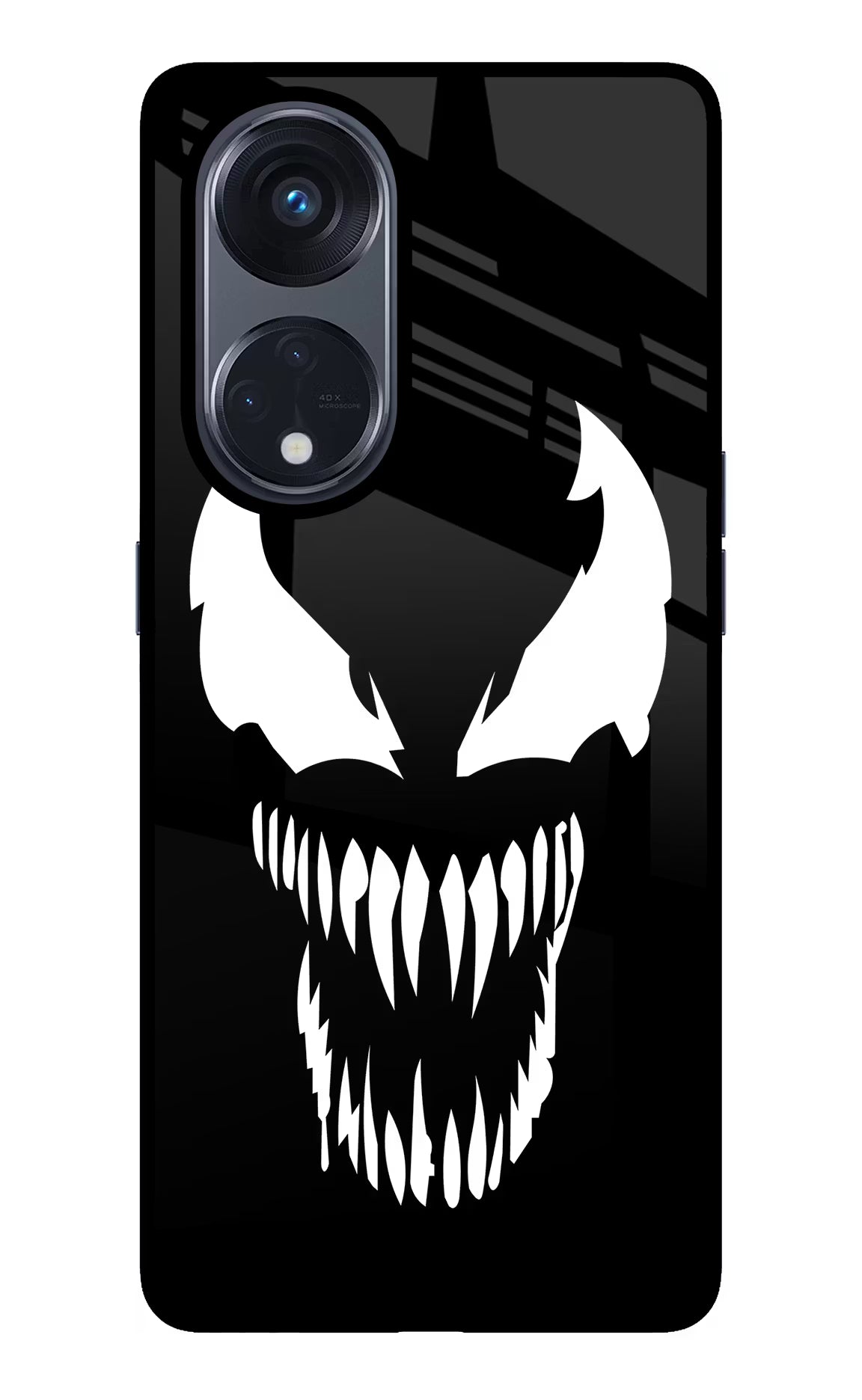 Venom Oppo Reno8 T 5G Glass Case Back Cover by Casekaro