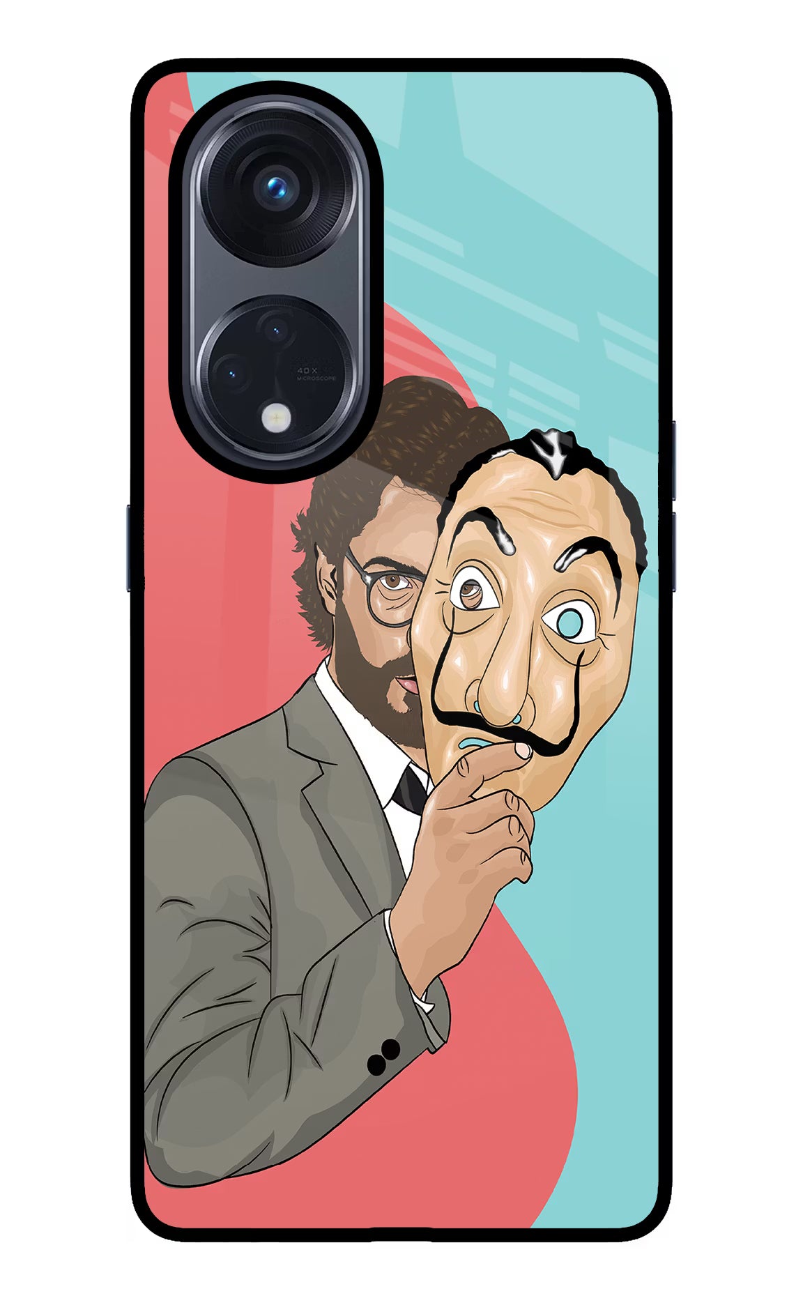Professor Oppo Reno8 T 5G Glass Case Back Cover by Casekaro