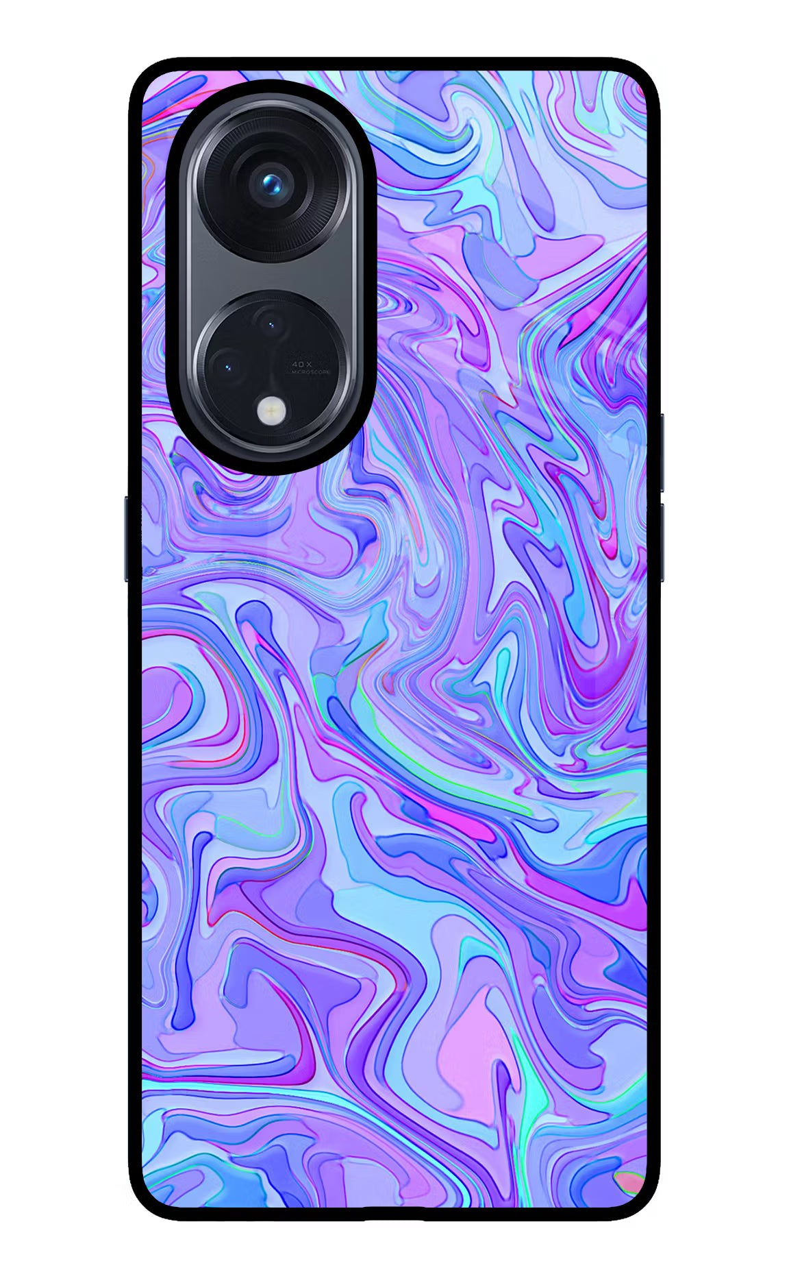 Glitter Oppo Reno8 T 5G Glass Case Back Cover by Casekaro