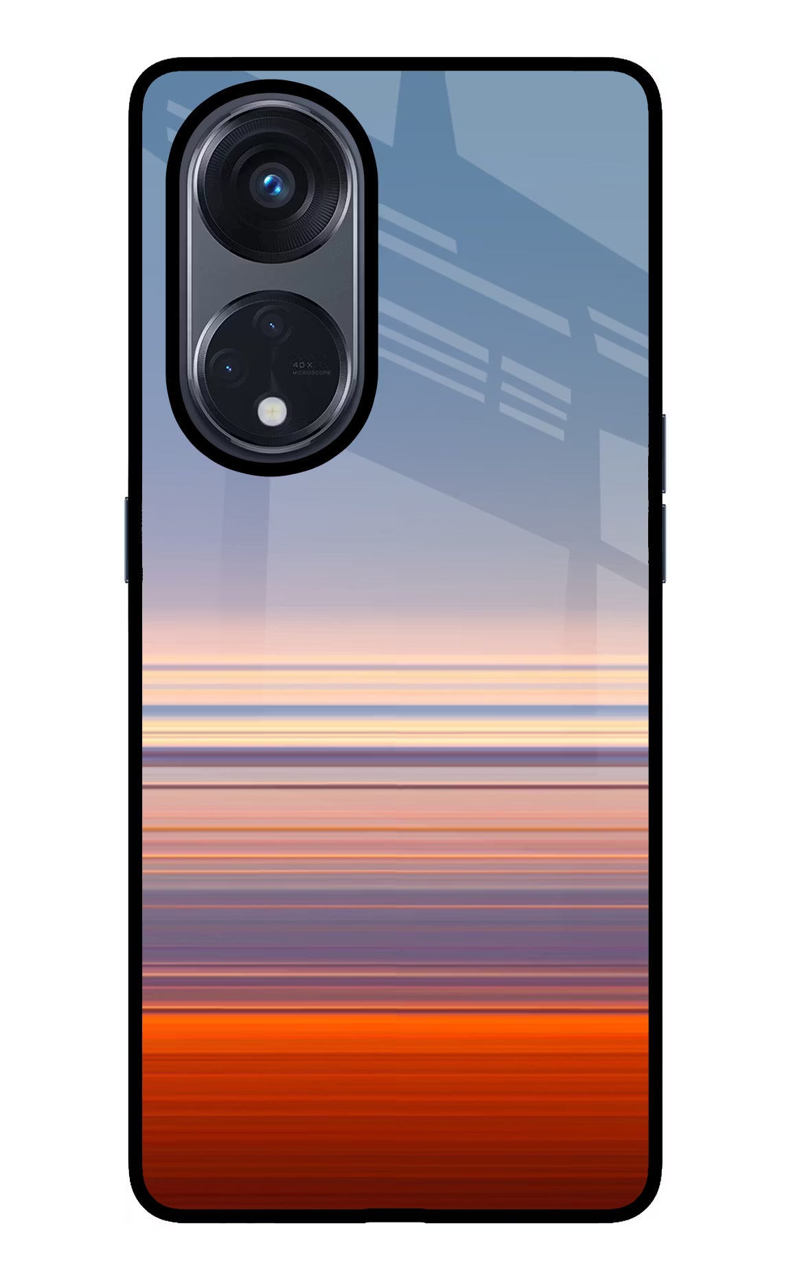 Morning Colors Oppo Reno8 T 5G Glass Case Back Cover by Casekaro