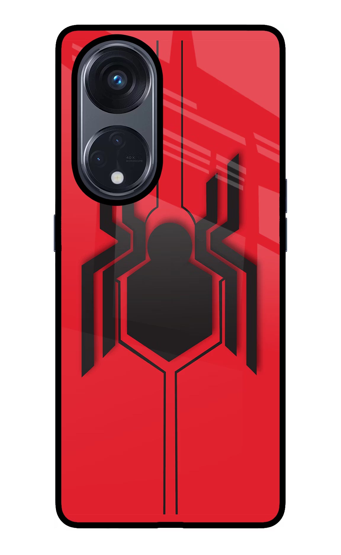 Spider Oppo Reno8 T 5G Glass Case Back Cover by Casekaro