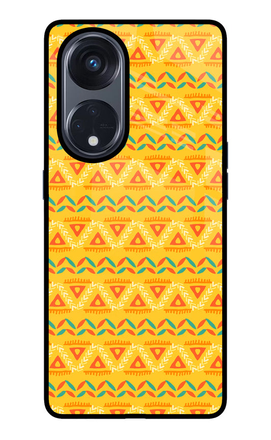 Tribal Pattern Oppo Reno8 T 5G Glass Case