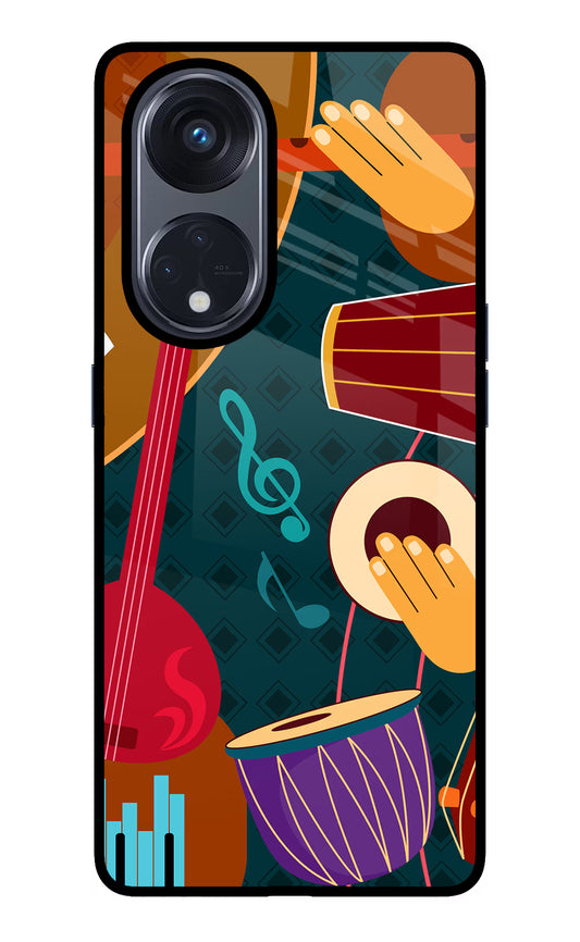 Music Instrument Oppo Reno8 T 5G Glass Case