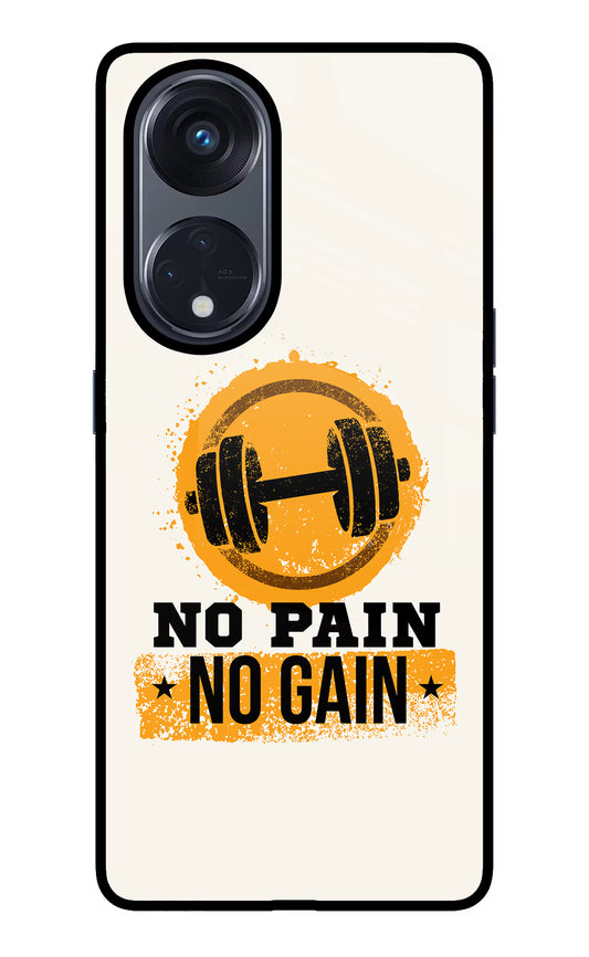 No Pain No Gain Oppo Reno8 T 5G Glass Case