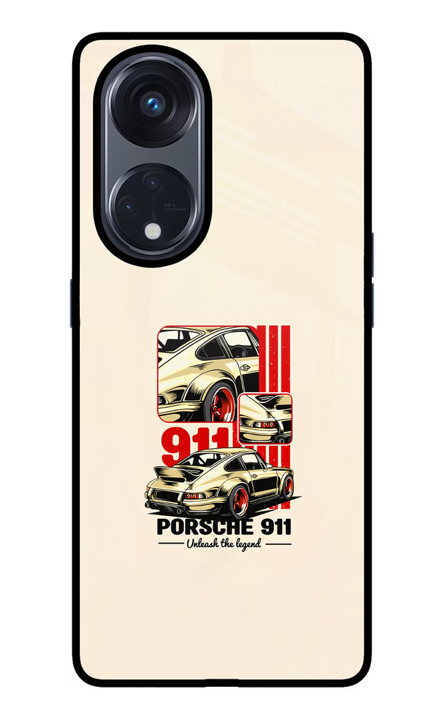 Classic Porsche 911 Oppo Reno8 T 5G Glass Case
