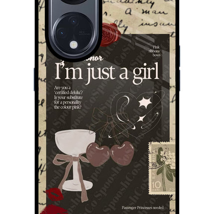 I am just a girl Oppo Reno8 T 5G Glass Case