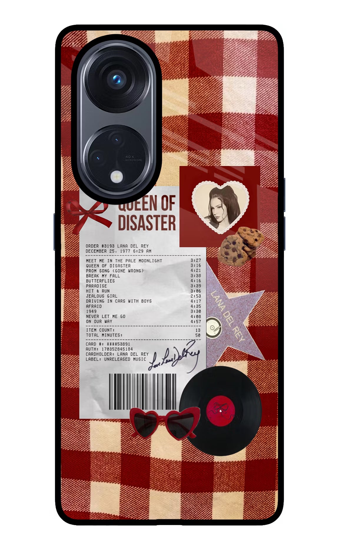 Queen of Disaster Oppo Reno8 T 5G Glass Case Back Cover by Casekaro