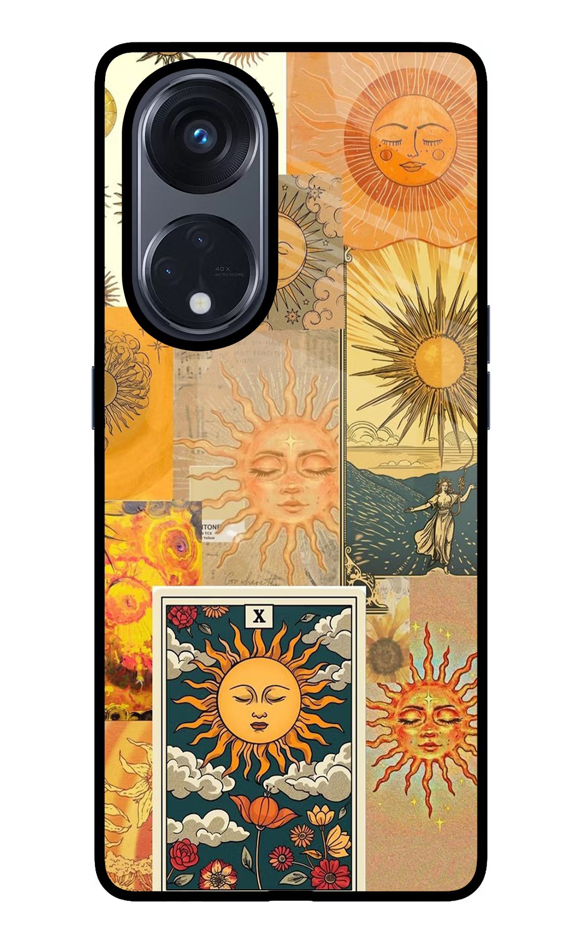 Sun Oppo Reno8 T 5G Glass Case Back Cover by Casekaro