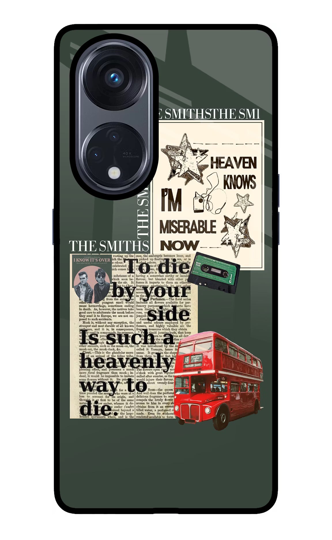 The Smiths Oppo Reno8 T 5G Glass Case Back Cover by Casekaro