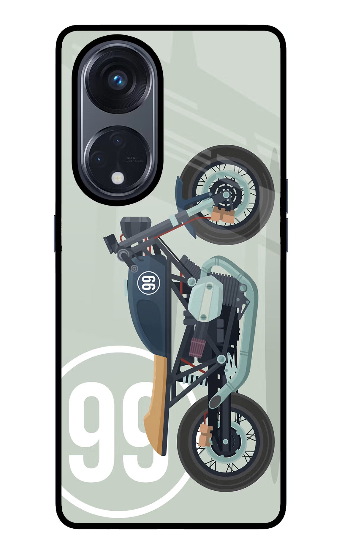 Classic Cafe Racer 99 Oppo Reno8 T 5G Glass Case