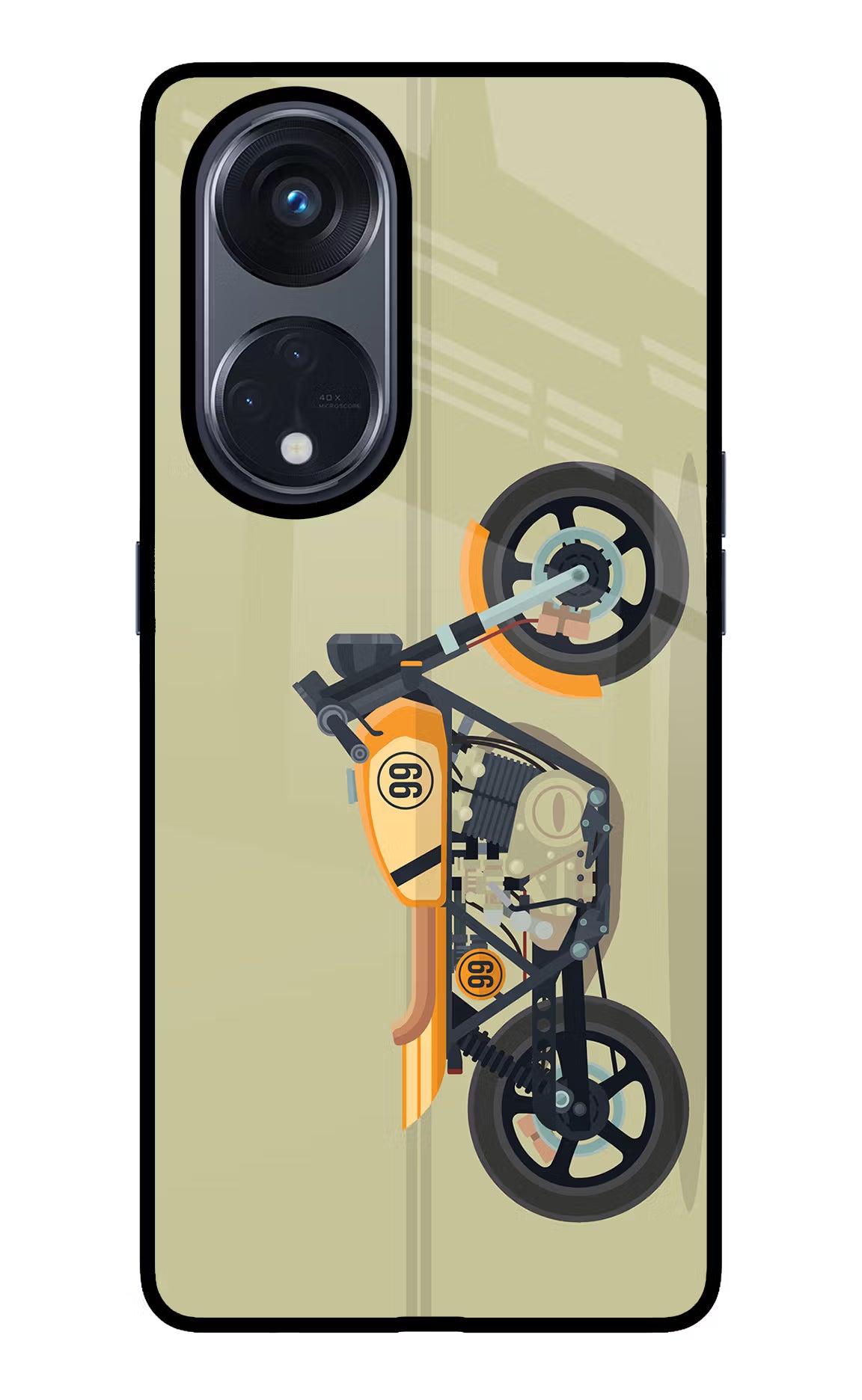 Vertical Speedster Oppo Reno8 T 5G Glass Case