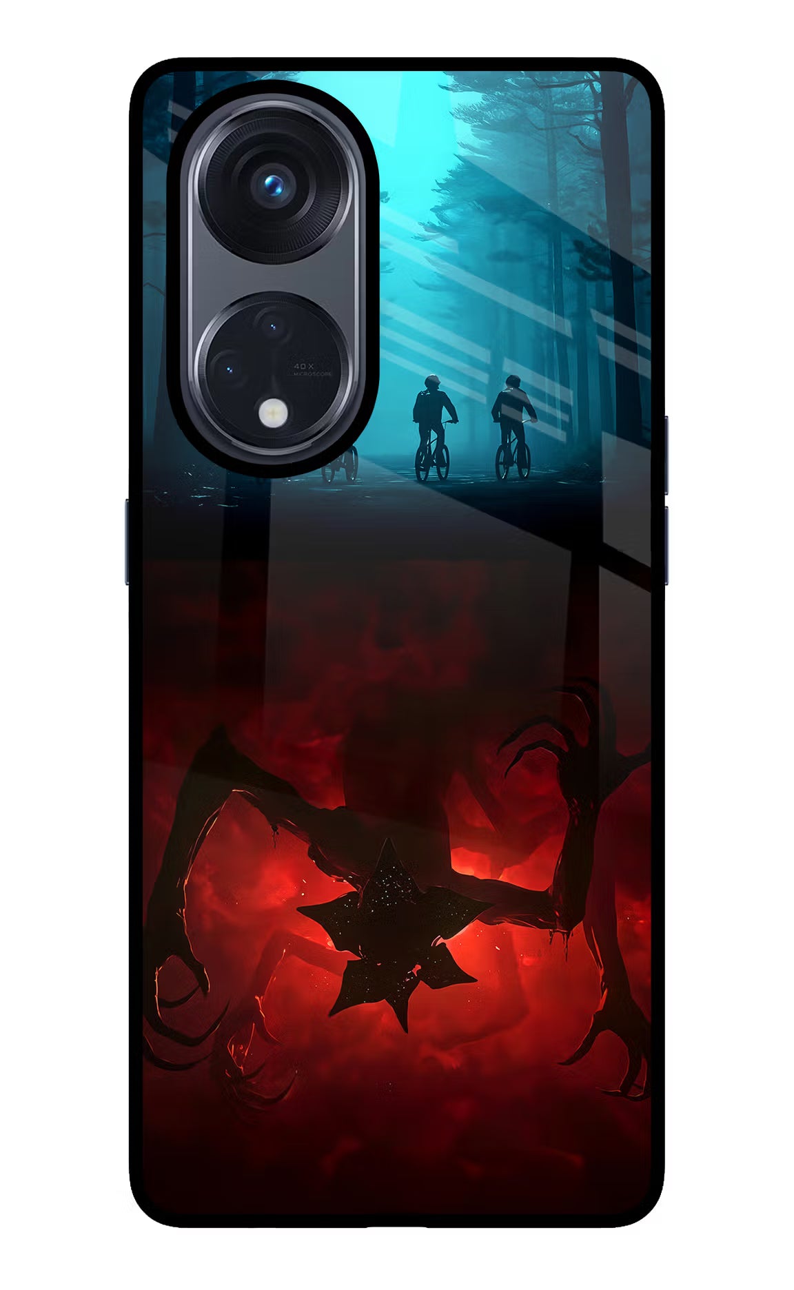 Ordinary Things Downside Up Oppo Reno8 T 5G Glass Case Back Cover by Casekaro